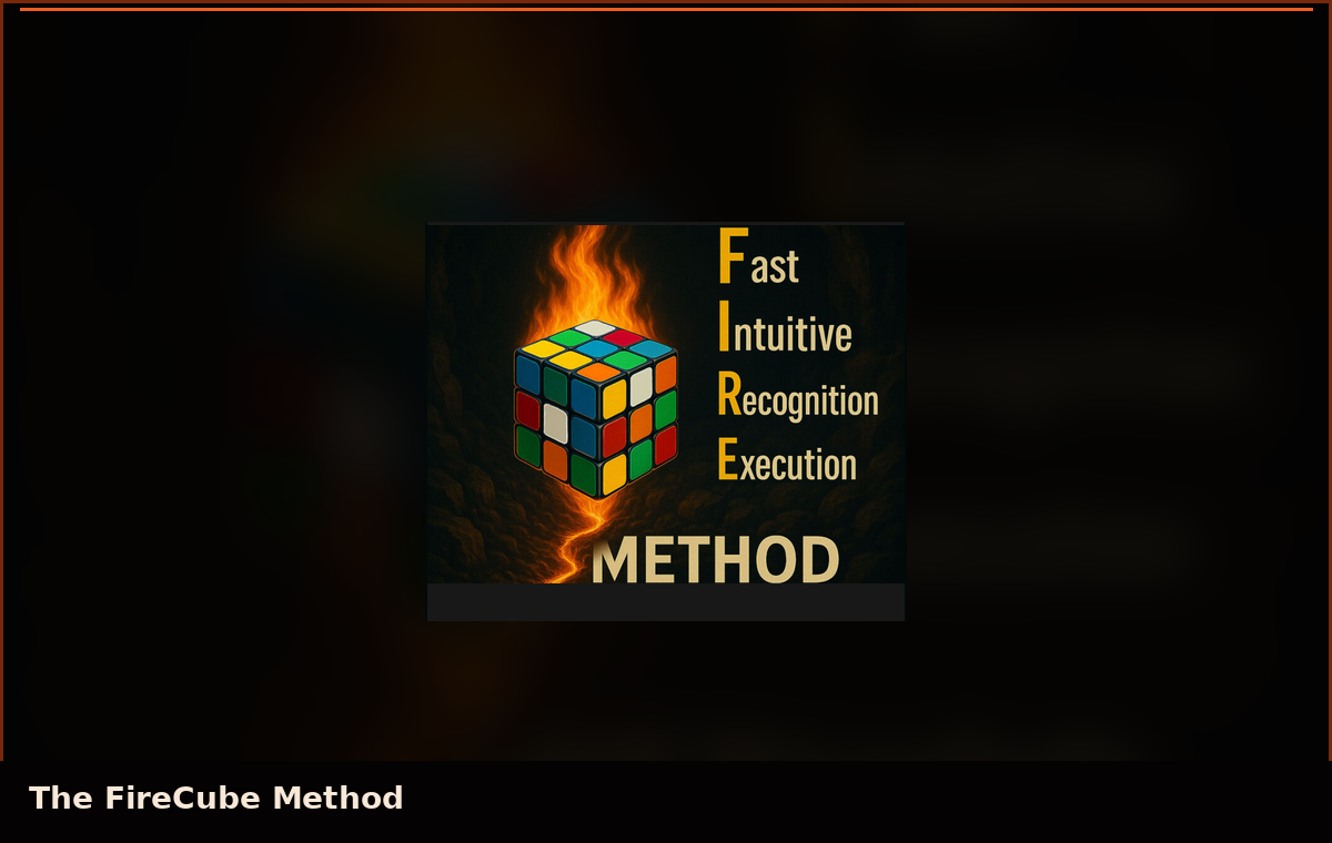 FireCube Method cube illustration